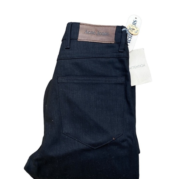 BNWT Vintage 90s Acne Studios Tube Cash Jeans Black Size 27 - Picture 3 of 16